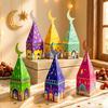 12Pcs Mosque Shaped Party Treat Holders Candy Chocolate Boxes For Wedding Cultural Event Middle Eastern Gift Packaging