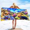Sea World Beach Towel for Kids, Girl, Boys, Men, Women, Turtle Bath Print Pool Super Soft Plush