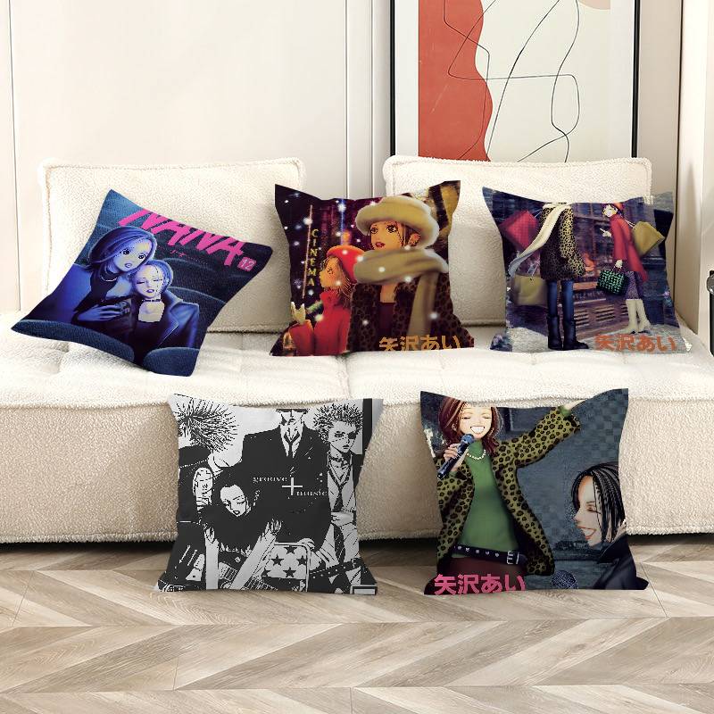 NANA Pillow Anime Pillow Sofa Bed Head Pillow Cover Cushion Cover 45x45 Cm Fashion