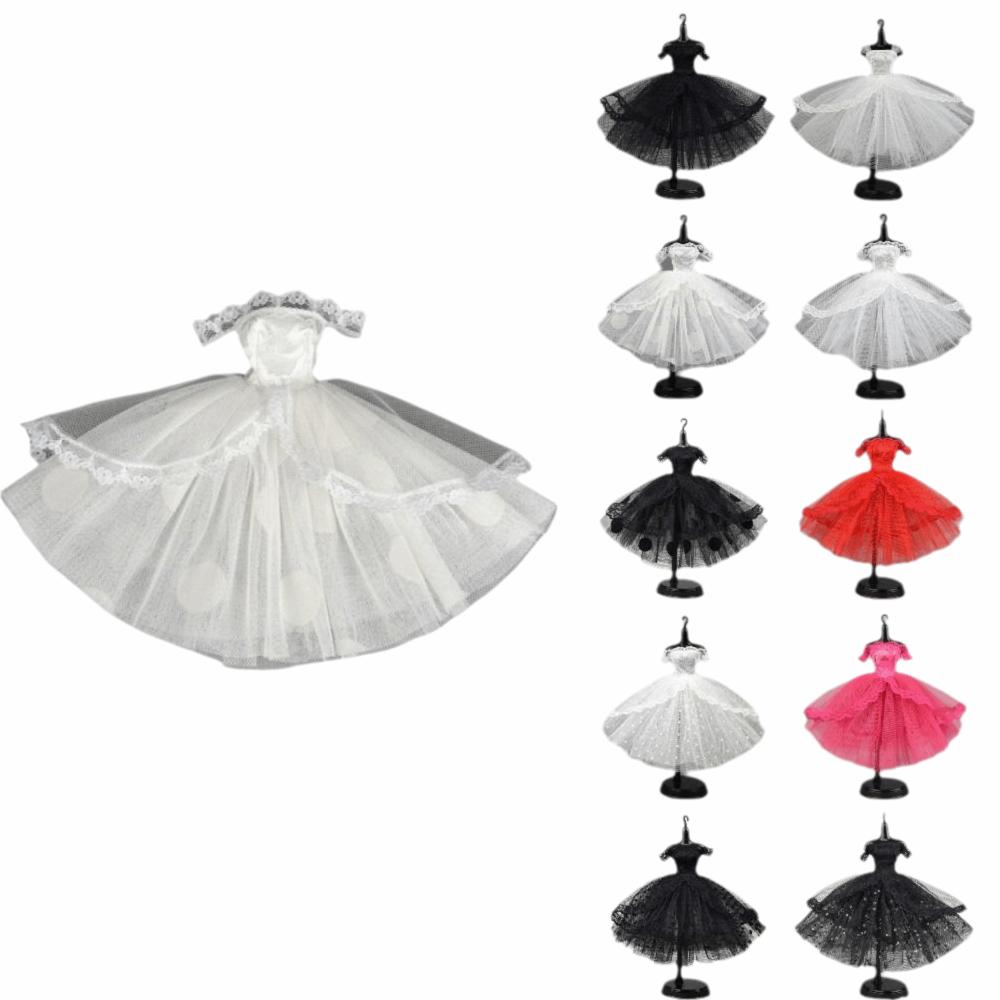 Mini Black Princess Dress Lace Tutu Doll Clothes Cute Doll Dress Dolls