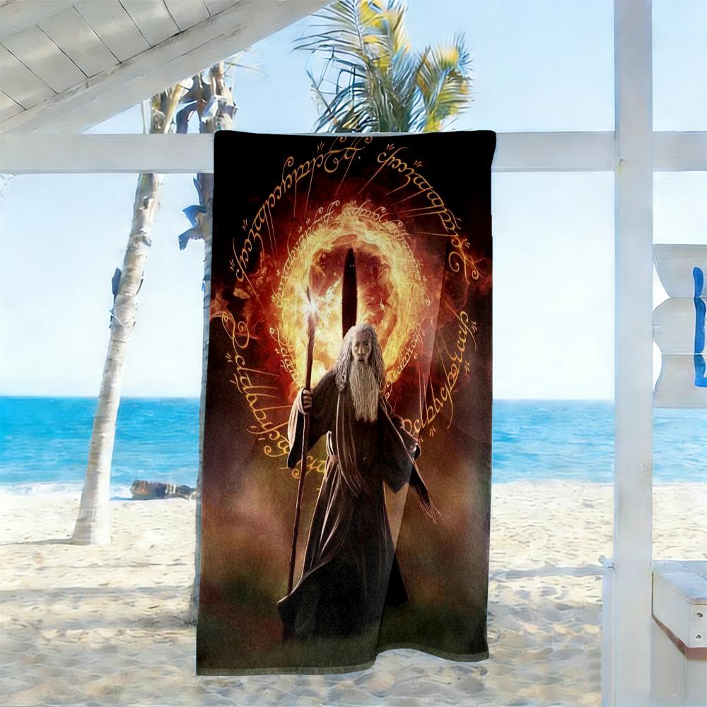 Lord Rings Beach Towel Quick-Dry Soft Microfiber Comfortable Lightweight