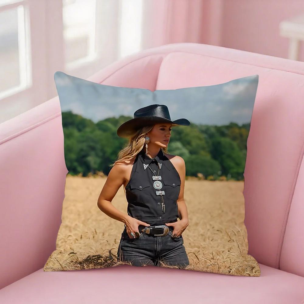 Singer L-Lainey W-Wilson Pillow Case Square Double-Sided Printing Short Plush Sofa Cushion Cover Bedroom Bedside Pillow