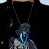 Colliers Punk Pendentif Loup du Nord Lumineux Bijoux de Fête Cadeau pour Femmes