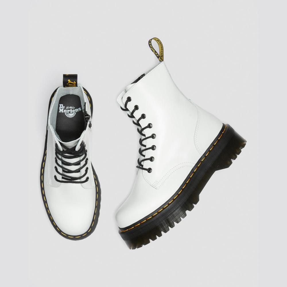 Boots Dr. Martens white Jadon Smooth