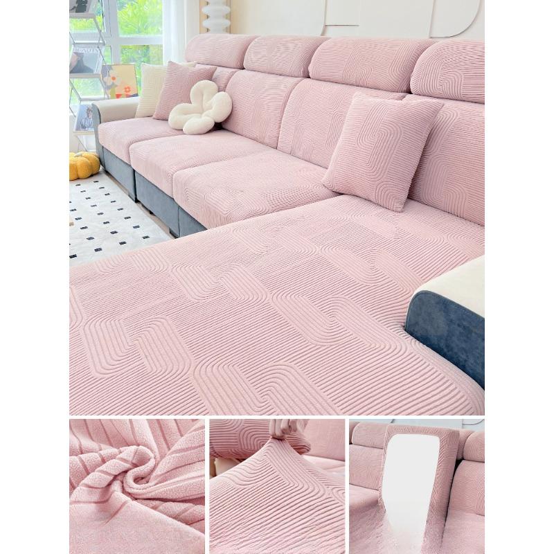 

Чехол для дивана Stretch, универсальный чехол All-Inclusive, чехол для дивана в кремовом стиле, универсальный, устойчивый к царапинам диван Four Seasons 65-85cm*65-85cm