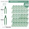 50PCS Strawberry Garden Plants Fastening Fixture Clamp Clips Planting Fork Green Stolon Fixator Watermelon Vine Pressing Tool