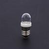 5Pcs Led E10 Dc3V 5V 6V 12V 24V Screw Bulb Warning Signal Bulb E10 Instrumentation Bulb Indicator White Auto Interior Light