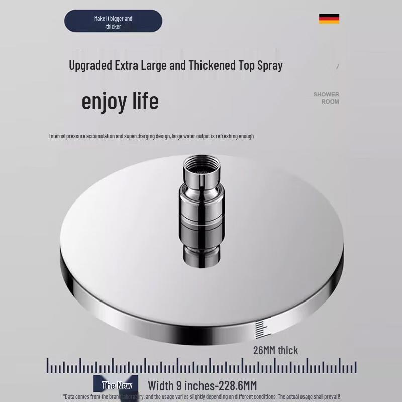 iLeddog German Pressurized Shower Head