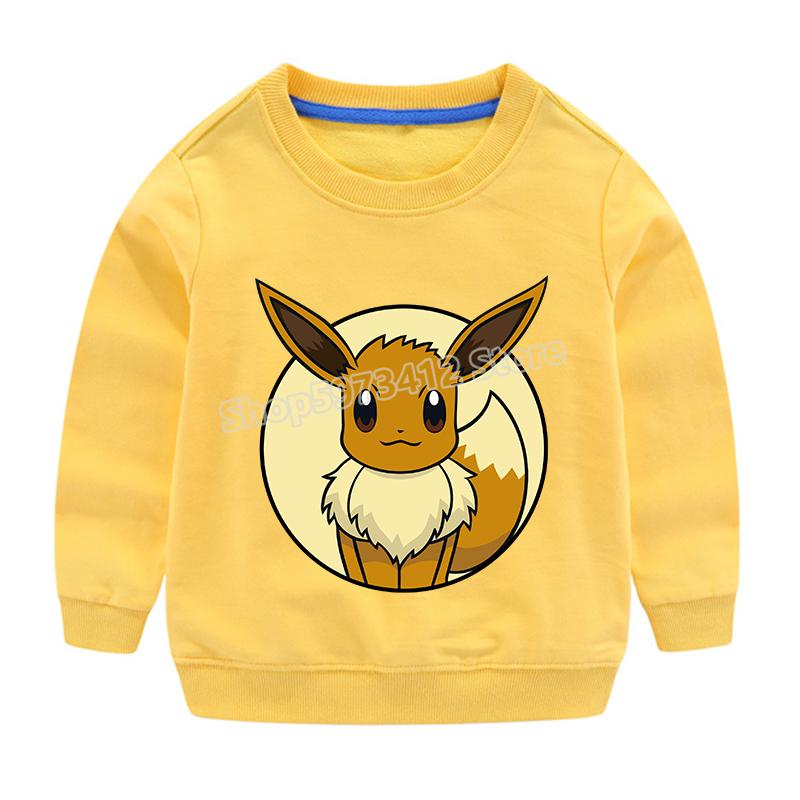 

2025 MINISO Pokemon Світшот Пікачу Худі Топи Дитячий одяг Хлопчик Дівчинка Базова футболка Висока якість Топ Мода Аніме Круглий виріз Одяг Подарунок 120