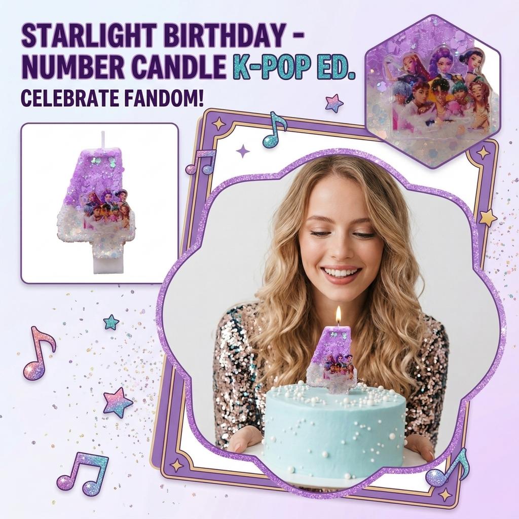 Fashion Cartoon Creative Birthday Candles Party Digital Candles