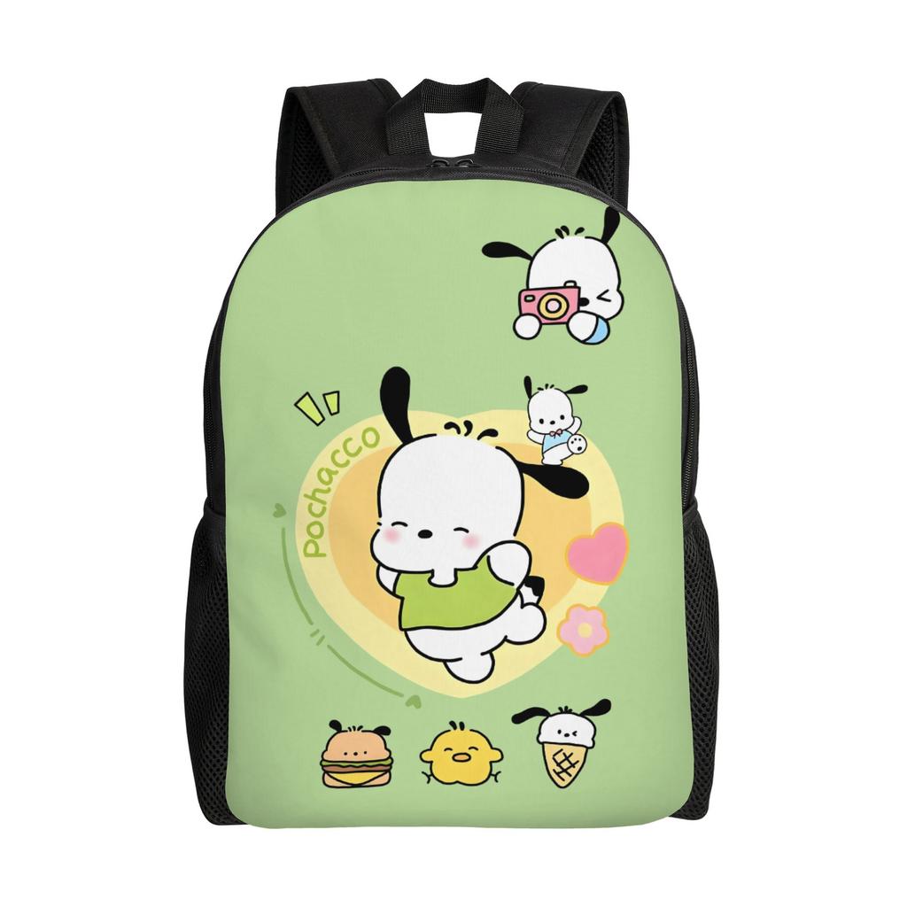 P-Pochaccoes Backpacks for Women Men School College Student Bookbag Fits 15 Inch Laptop Dog Cartoon Bags