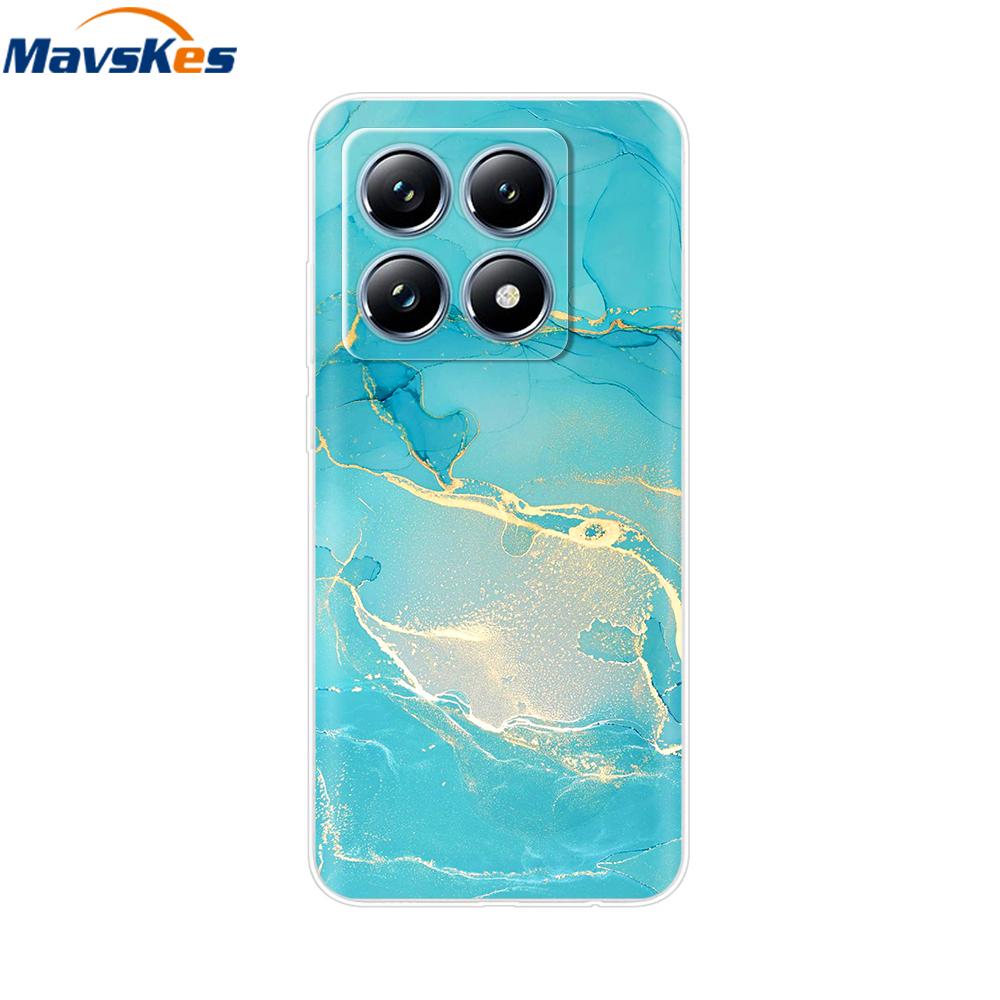 For Xiaomi 14T 5G Case Cute Soft Transparent TPU Painted Silicone Cover For Xiaomi 14T Pro 5G 2024 Mi14T Phone Cases Coque Funda