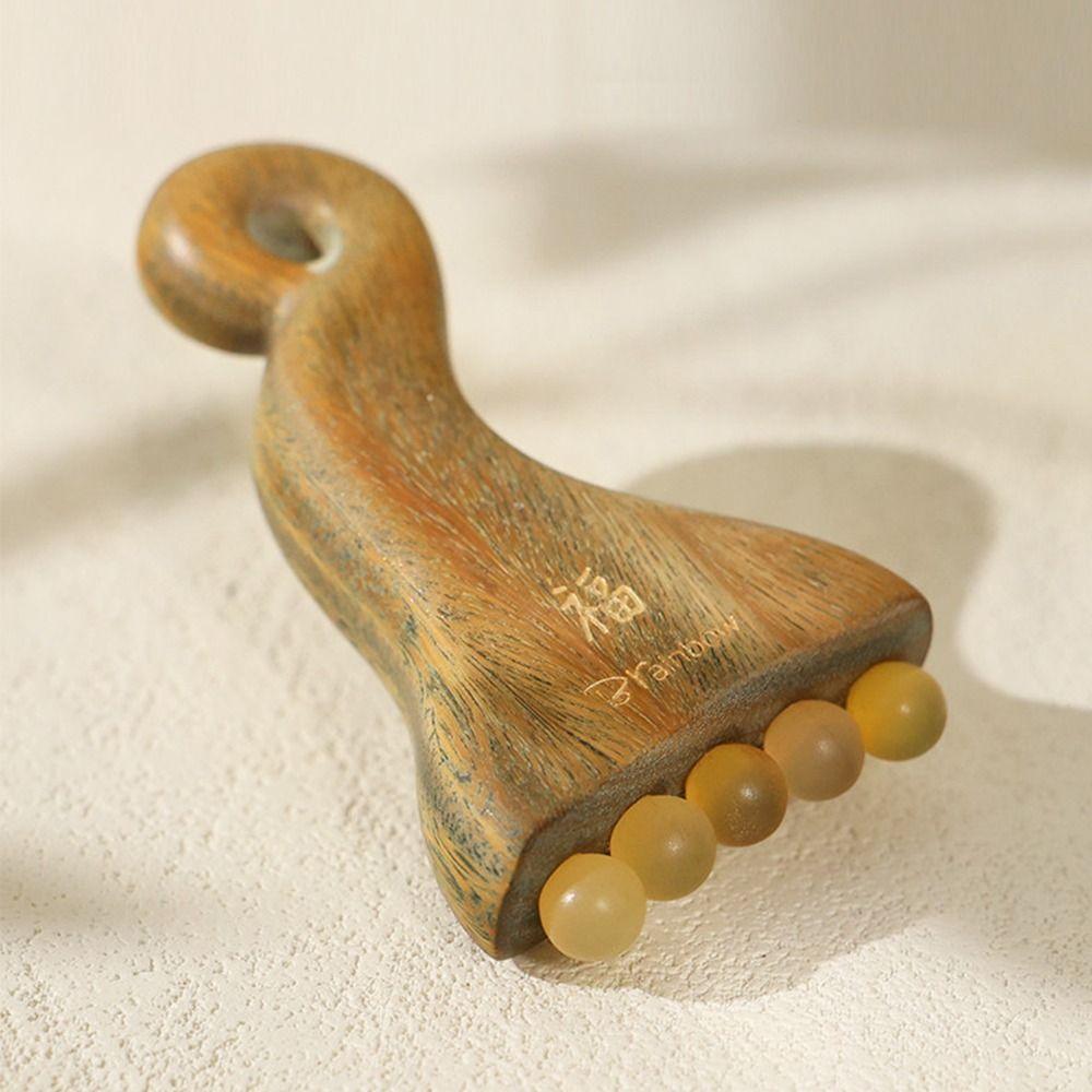 Wood Facial Gua Sha Tool Handheld Point Acupoint Massager Body Massage Scraper  Acupoint Massage
