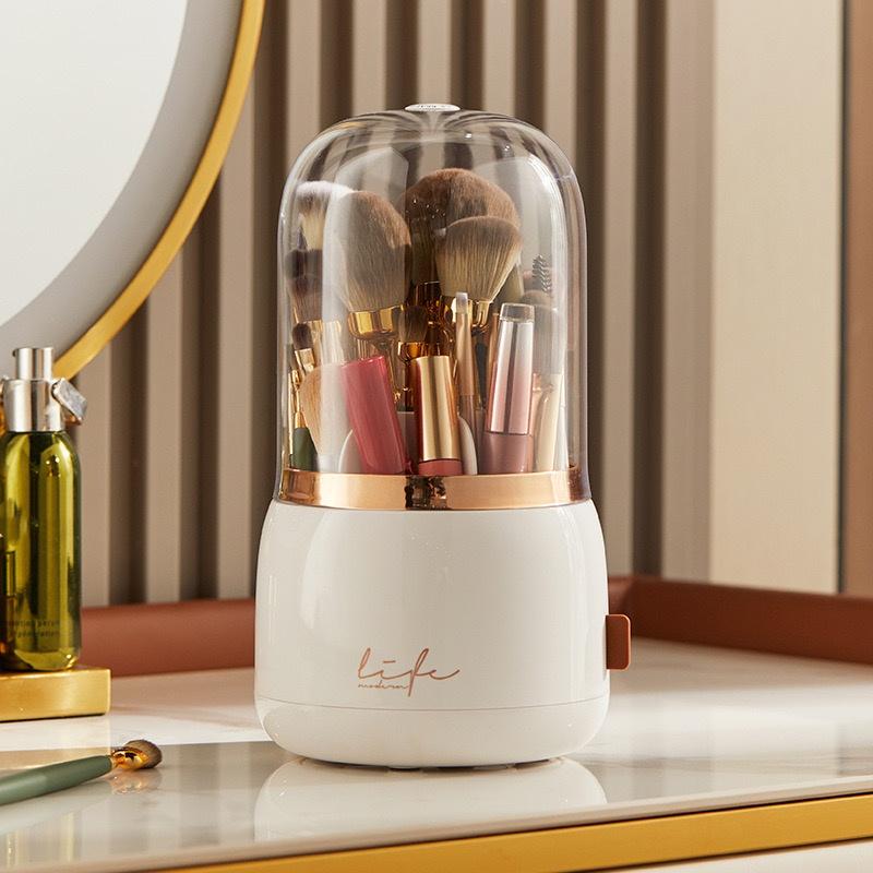 1Pc/Multifunctional Makeup Brush Storage Box Desktop Organizer Lipstick Eyebrow Pencil Storage Rack Large Capacity