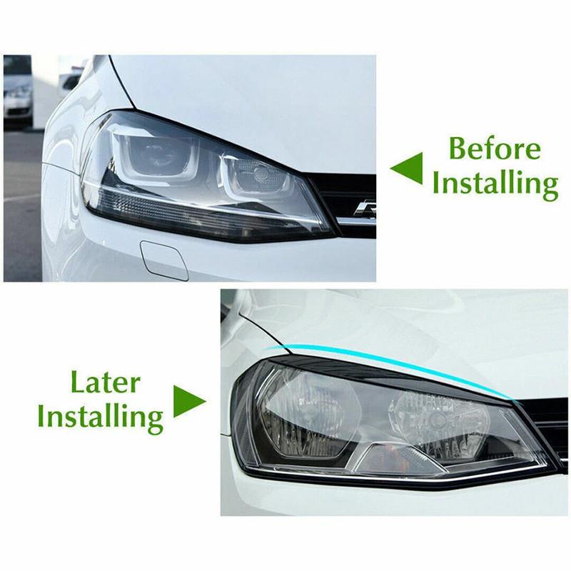 Car Headlamp Protection Sticker Headlight Cover Trimming Exterior Protection Sticker for VW Golf MK7 2013-2019