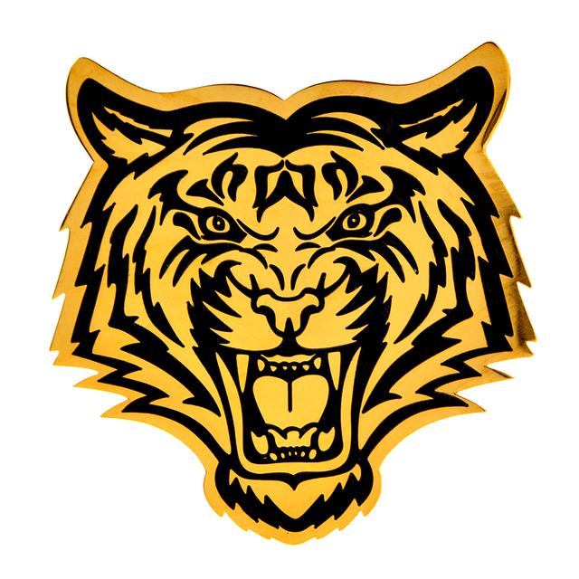 New Enamel Cute Tiger Face Head Brooch Pins Animal Tiger Brooches For Women Men Stainless Steel Jewelry