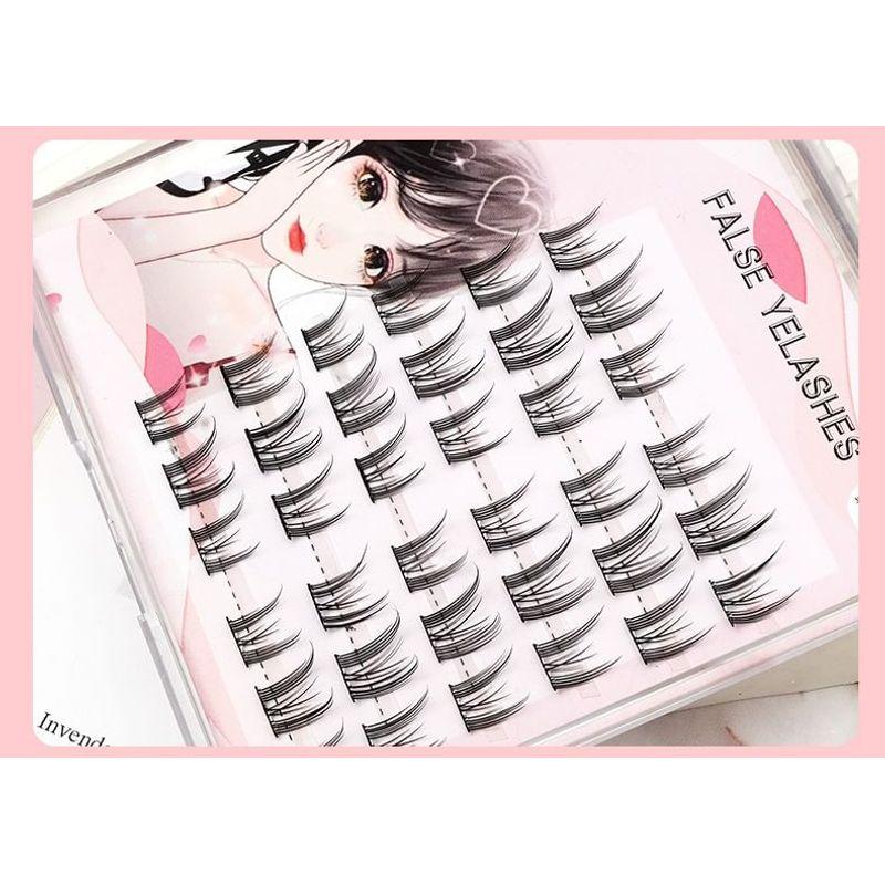 Lactacia - Glue-free False Eyelashes Clusters with Tweezers