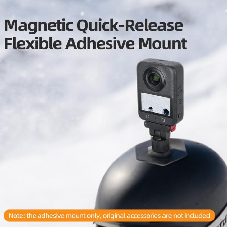 Helmet Camera Holder Compatible for Action 5Pro/4/3/2 Camera, 360°Rotating Joint and Adhesive Base for Outdoor Action Recording