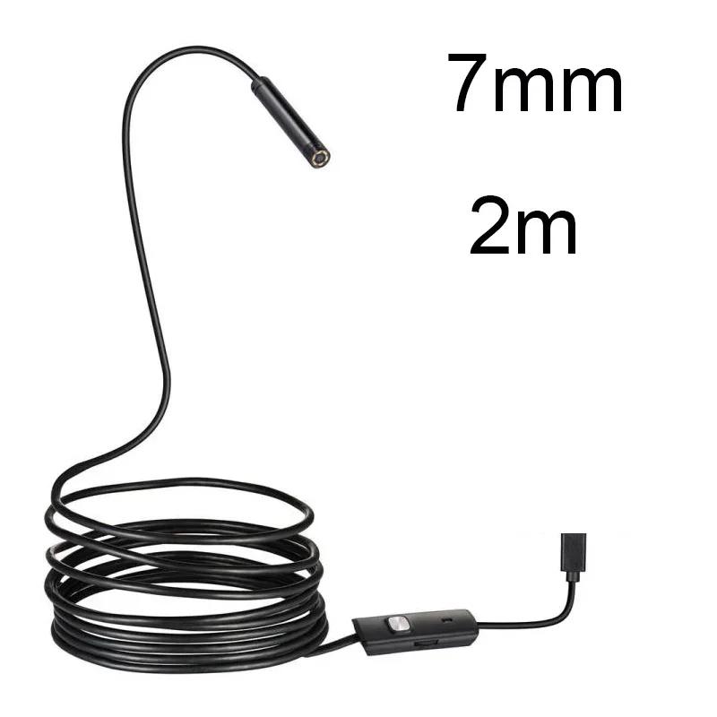 5.5 7MM Android Endoscope 3 In 1 USB/Micro USB/ Borescope Inspection Camera Waterproof for Smartphone Endoscope Camera