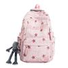 Schoolbag wholesale Korean version of large-capacity schoolbag boys junior high school backpack trendy cool stars versatile travel spine weight 