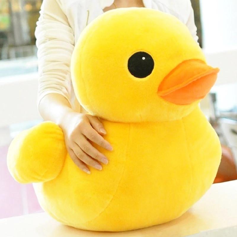 30/50CM Hot Stuffed Dolls Rubber Duck Hongkong Big Yellow Duck Plush Animal Baby Toys Hot Sale Best Gift For Children