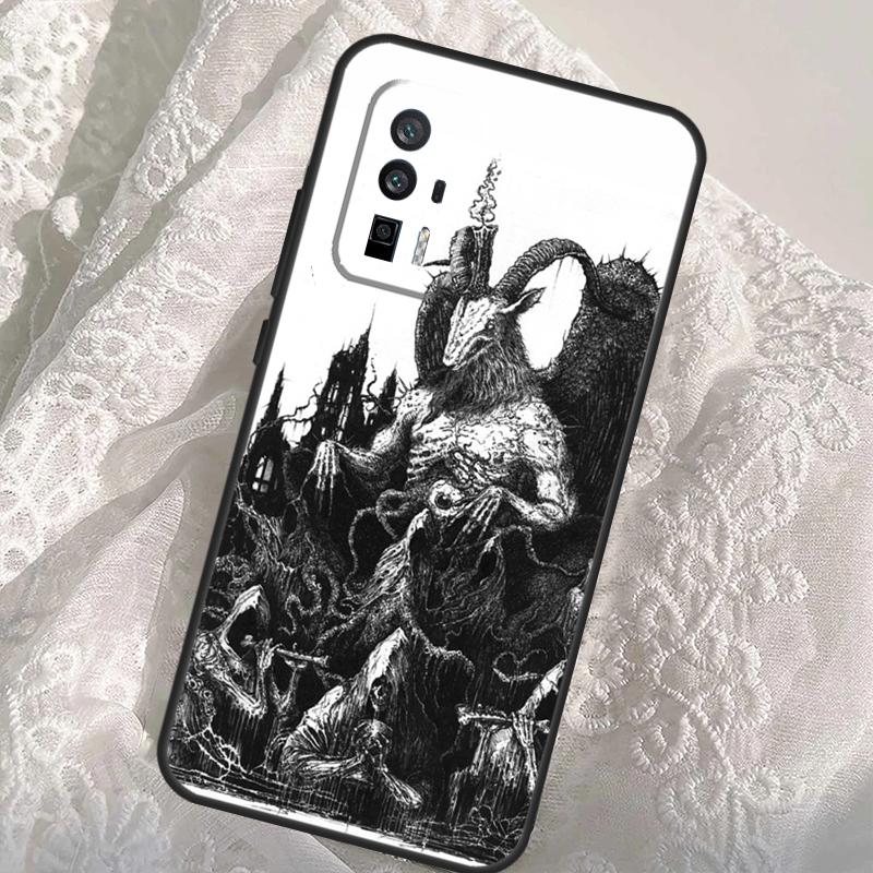 Devil Satan Dark Art Case For Xiaomi 14T Pro 13T 12T 11T 13 14 Ultra POCO X6 Pro M6 X3 X5 M5s F3 F5 F6 Cover