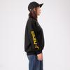 Li Ning Color Block Logo Print Crew Neck Sports Sweatshirt Men sweatshirts Black AWDRF73-1