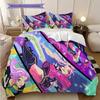 K-pop Devil Hunter Panel Comics bedding, duvet cover, pillowcase, home decoration, birthday gift (1 * duvet cover+2 * pillowcase, coreless)