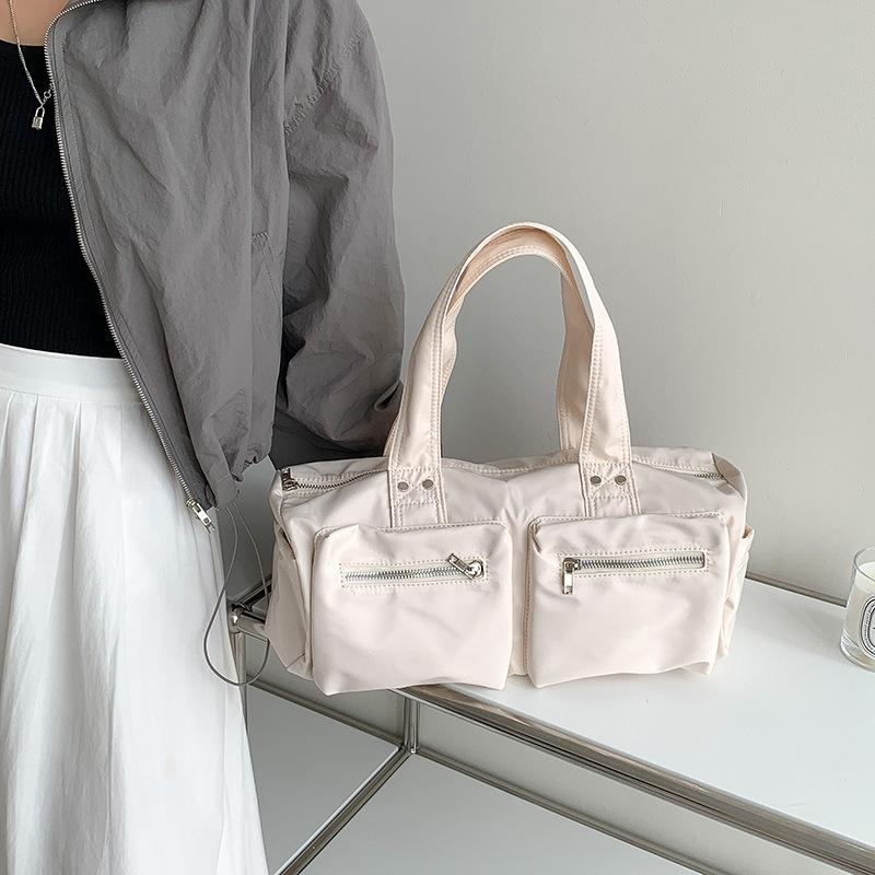 Нейлоновая сумка женская многокарманная офисная женская сумка через плечо большой емкости — фото 4