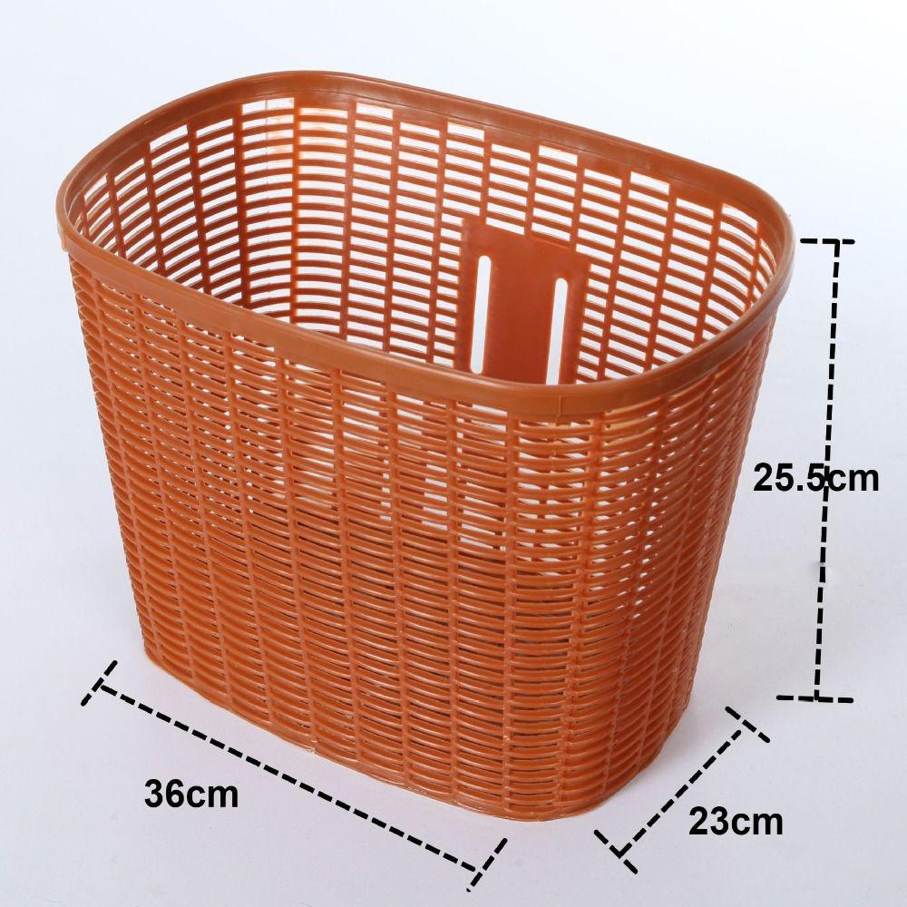 Hollow Children Bike Basket Plastic Scooter Handlebar Basket  Rear Cycling Accessories