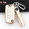 Fashion Tpu Key Case Cover For Jeep Renegade Compass     4 Buttons Remote Fob Protection Folding Keychain Holder