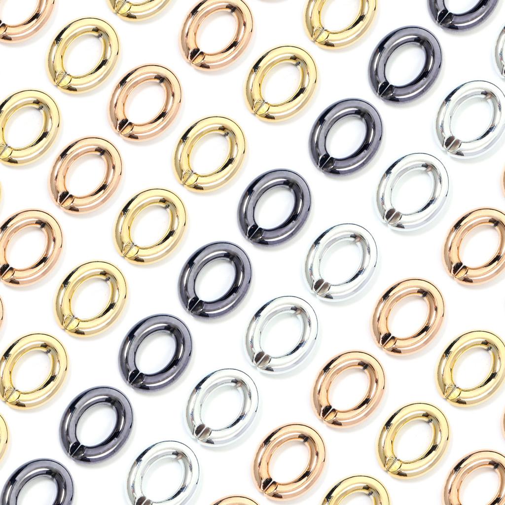20pcs/bag 28X23mm Plated Acrylic Chain Buckle Link Chain Connector For Jewelry Making Bracelet Necklace Handbag Chain Wholesale