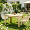 Elegant dining area table, Modern dining table with central design, Versatile living room table (only with dining table)