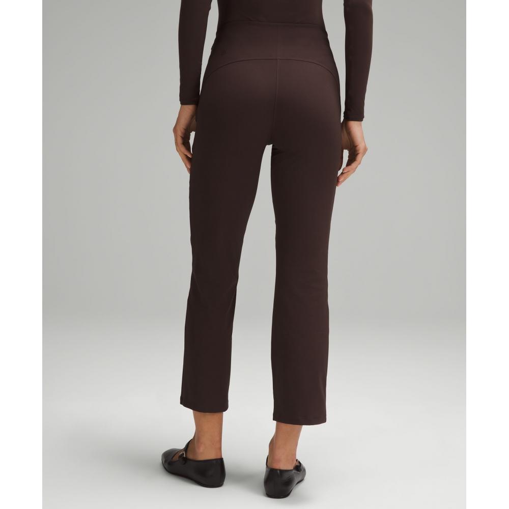 LululemOn Smooth Fit Pull On High Rise Cropped Pant Espresso