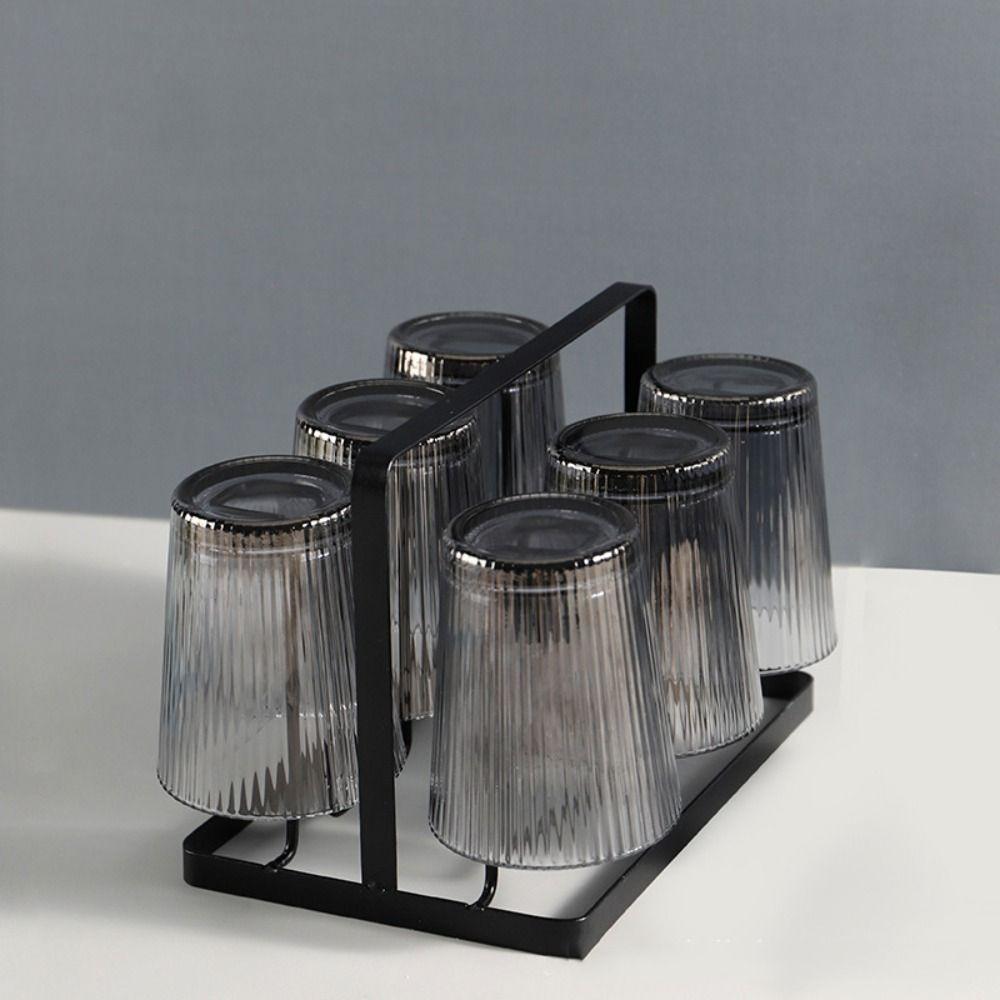 Acrylic Whisky Cup 250ml Juice Cup Household Striped Glasses  Restaurant