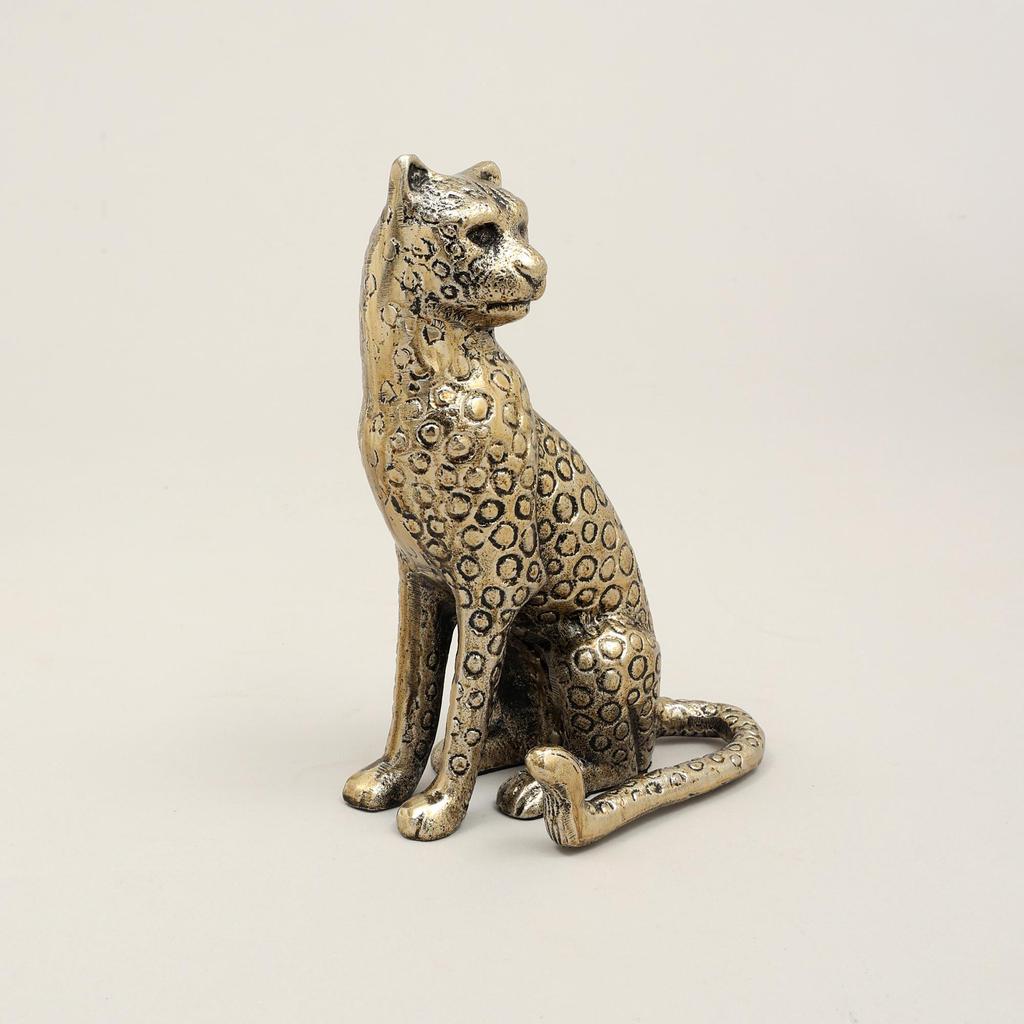 Luxuriöse königliche Geparden-Heimdekorationsfigur