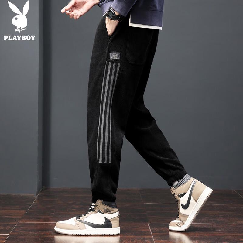 PLAYBOY Men's Autumn/Winter Casual Jogger Pants