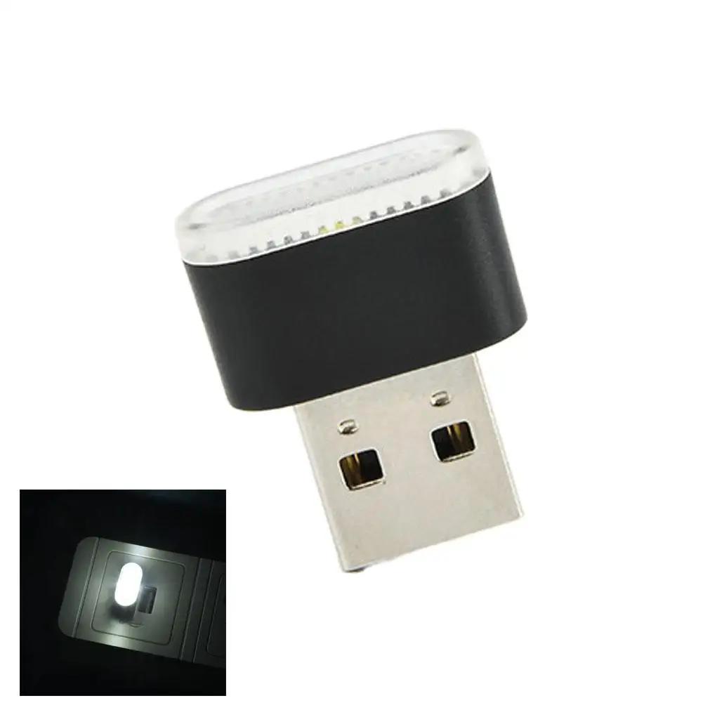 Mini USB Car Light Colorful Night Ambient Lights Auto Lamp Decorative Atmosphere Interior LED J9Z7