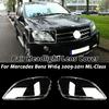Amcsvg1 1 Pair Headlight Lens Cover For Mercedes Benz W164 ML-Class ML300 ML350 ML450 2009 2010 2011 Transparent Headlamp Cover