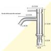 TLXT 304 Stainless Steel Brushed Hot & Cold Bathroom Basin Faucet