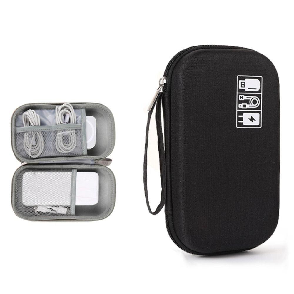 Hard EVA Digital Storage Bag Shockproof Data Cable Organizer Bag  Electronic Products