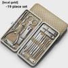 Stainless Steel Nail Clipper Set: Multifunctional Manicure & Pedicure Tools