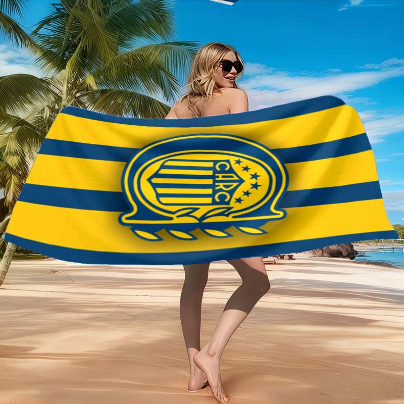 Rosario Central Crest Beach Towel, Quick-drying, Easy to Care for, Suitable for Both Fitness and Beach Vacations,Sports Essential