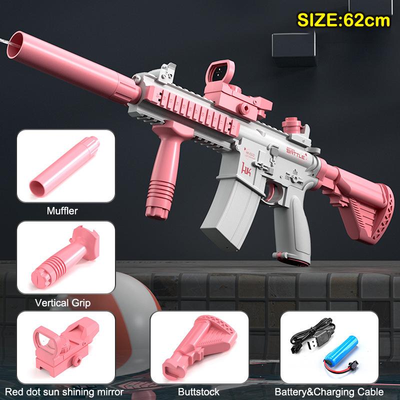 Large Capacity Water Spray Gun Summer Entertainment Water Gaming Toy Fully Automatic Water Gun Outdoor Swimming Pool Toys