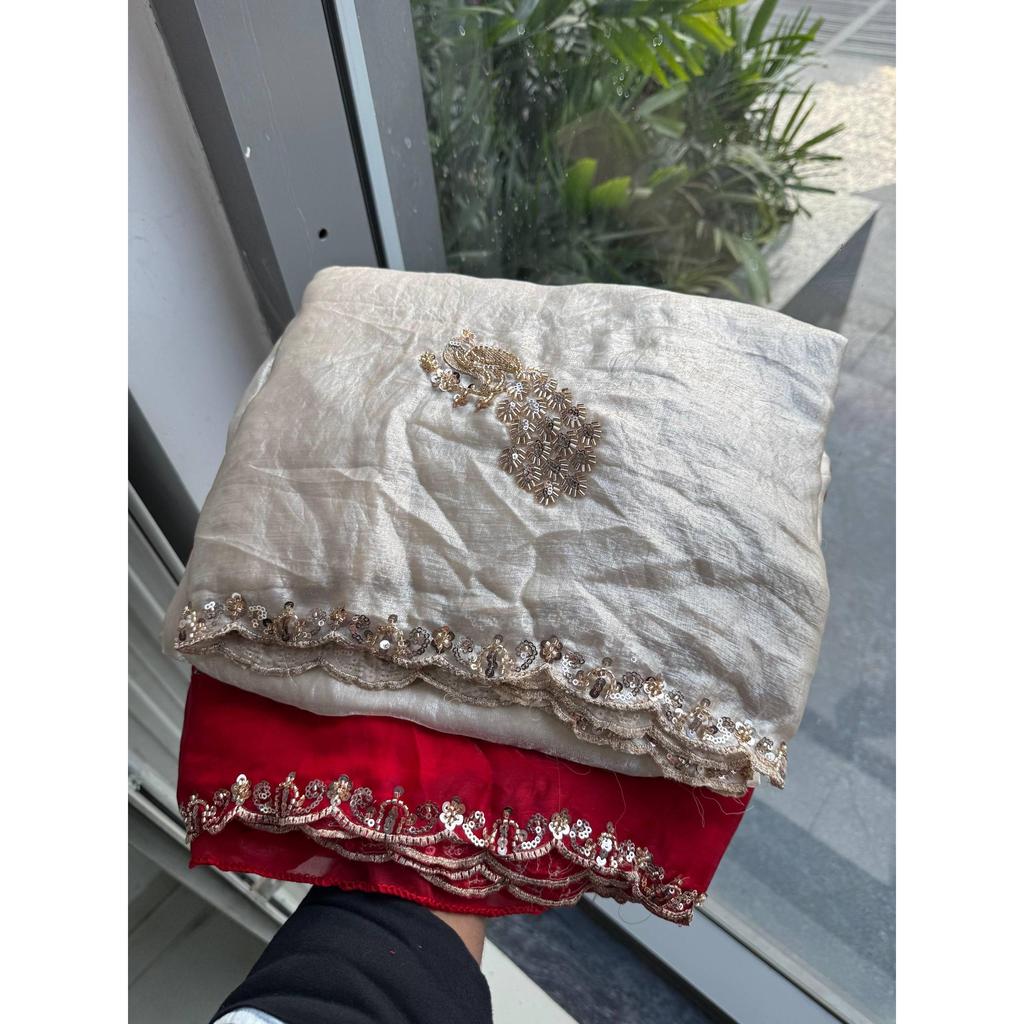 Premium Wedding Wear Embroidered Saree