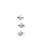 999Humanity Dotto Hair Clip 3-Set (Silver)