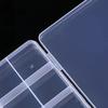 24 grids Jewlery Box Large Capacity Square Transparent Plastic Storage Box Case Slot Pills Jewelry Beads Earring Case Organizer