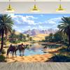 1 Moroccan Night Party Banner - Festival Event Accessories | Moroccan Theme | Decor Banner, Decoration for Arabic Night Party