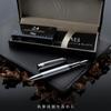 Wordsworth   Black Fountain Pen   Silver  Luxury Case  24k Gold Finish  18k Gold