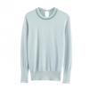 European and American Style, New Women's Clothing, Fashionable and Versatile Cross-border French Crew Neck Solid Color Jewelry Knitted Sweater